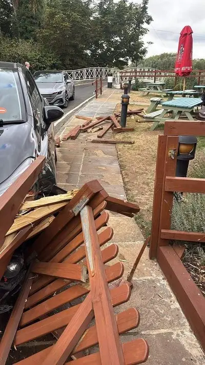 Car Takes Wrong Turn, Decides Pub Garden Is the Destination