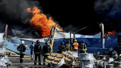 37 Dead, Hundreds Evacuated as Strike Rocks Kyiv Weapons Depot