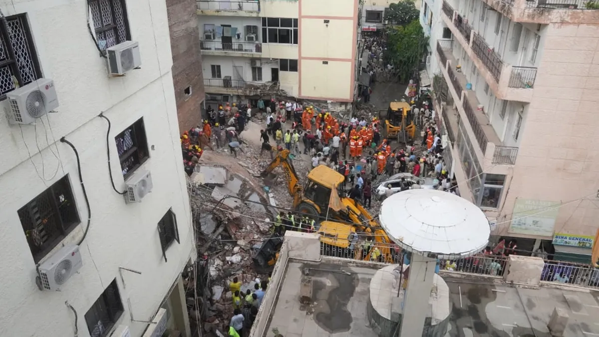 Delhi Building Collapse, 5 Dead, Owner Booked as Rescue Operation Continue  