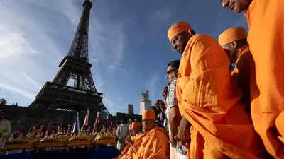 Paris Investigates Eiffel Tower, Women hindu delegation Out of Sight, Controversy  